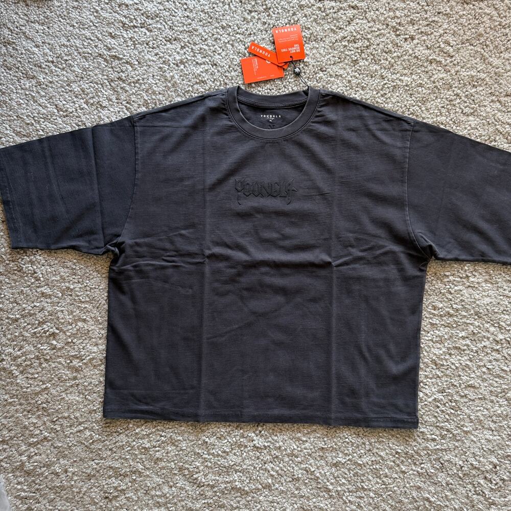 Men's YoungLA(SoldOut) 4183 MidnightCollectionOversizedHeavy, NWT XL CharWashed